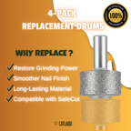 SafeCut™ Replacement Grinding Drums (4-Pack)
